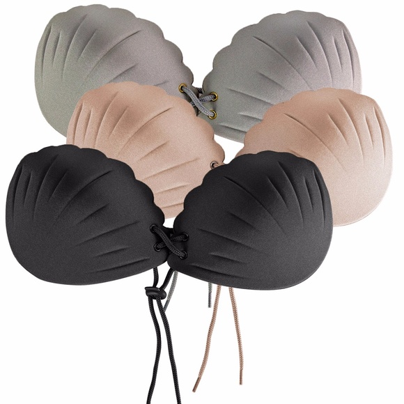 2Pairs Women Invisible Bra Strapless Push Up Bra - Picture 7 of 7